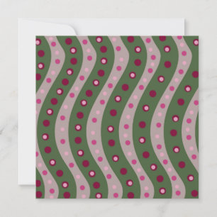 Cartes Pour Fêtes Annuelles Pointe de Polka rose magenta au printemps
