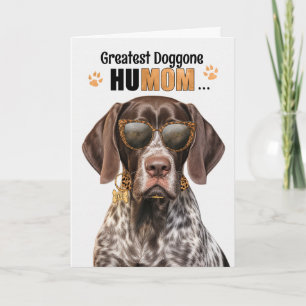 Cartes Pour Fêtes Annuelles Pointer Dog Greatest HuMOM Fête des Mères