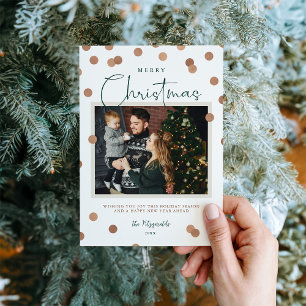 Cartes Pour Fêtes Annuelles Points Confetti Joyeux Noël 2 Photo