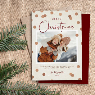 Cartes Pour Fêtes Annuelles Points Confetti Joyeux Noël 2 Photo