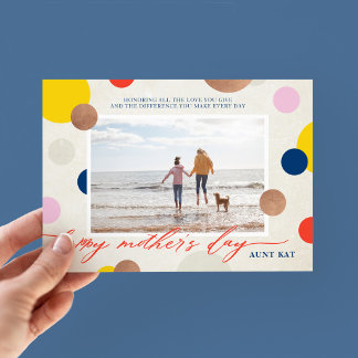 Cartes Pour Fêtes Annuelles Points Lumineux Bonne Fête Maman Tante Photo