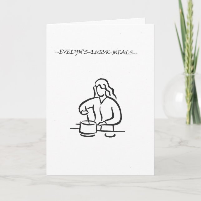 Cartes Pour Fêtes Annuelles --pois et carottes-- (Devant)