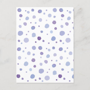 Cartes Pour Fêtes Annuelles pois peint à la main