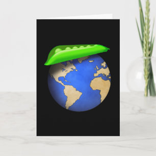 Cartes Pour Fêtes Annuelles Pois sur Terre - Paix sur Terre