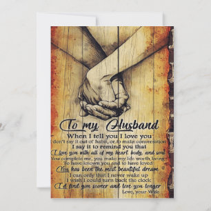 Cartes Pour Fêtes Annuelles Poison de To My Husband   Cute Husband