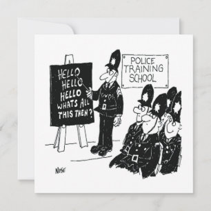 Cartes Pour Fêtes Annuelles Poison pour un Policeman