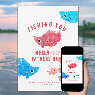 Cartes Pour Fêtes Annuelles Poisson Pun Bonne Fête des pères