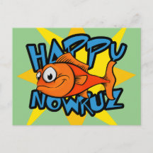 Poisson rouge Soleil souriant Nouvel An persan Now