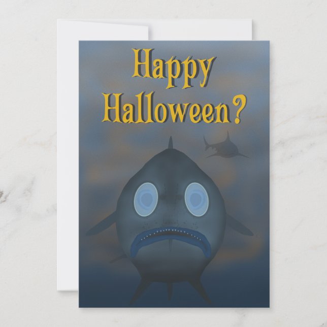 Cartes Pour Fêtes Annuelles PoissonArtFolklorique Halloween 2024 (Devant)