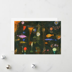 Cartes Pour Fêtes Annuelles Poissons magiques, points d'infini par après Paul 