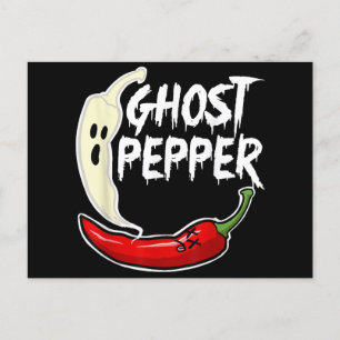 Cartes Pour Fêtes Annuelles Poivre Fantôme Drôle épicé Halloween Fantôme Peppe