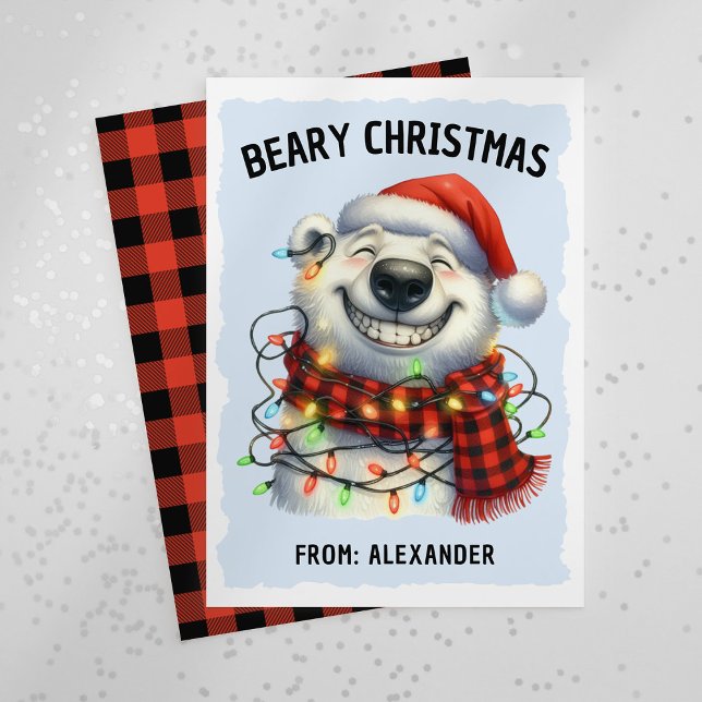 Cartes Pour Fêtes Annuelles Polar Bear Kids Classroom Christmas (Créateur téléchargé)