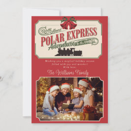 Cartes Pour Fêtes Annuelles Polar Express Train Adventure Believe In Christmas