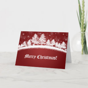 Cartes Pour Fêtes Annuelles Pôle Nord pittoresque d'hiver de vacances de scène