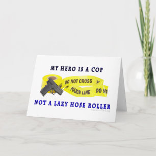 Cartes Pour Fêtes Annuelles Police du héros de la COP