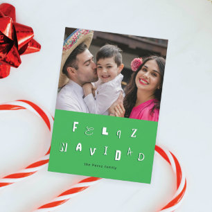 CARTES POUR FÊTES ANNUELLES POLICE FESTIF FELIZ NAVIDAD PHOTO