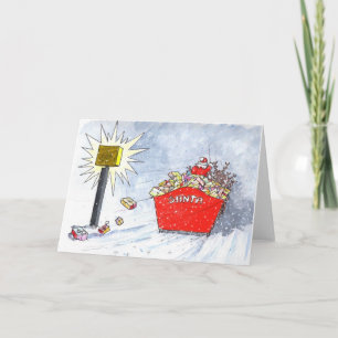 Cartes Pour Fêtes Annuelles Police Officer Christmas Card 'Speeding Santa'