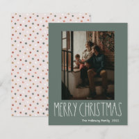 Polka Boho vert point de Noël Vertical une photo