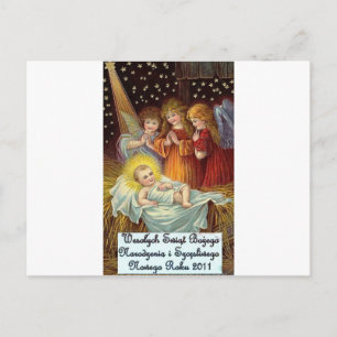 CARTES POUR FÊTES ANNUELLES POLONAIS NOËL OBJETS WESOLYCH SWIAT