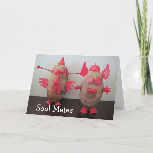 Cartes Pour Fêtes Annuelles Pommes de terre de l'espace - âme s?ur (Devant)