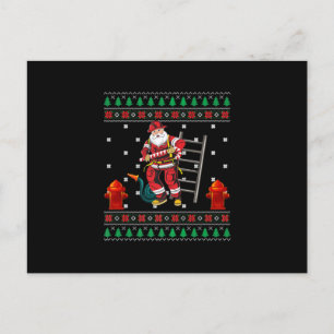 Cartes Pour Fêtes Annuelles Pompier Vilain Chandail de Noël Xmas Garçons Fille