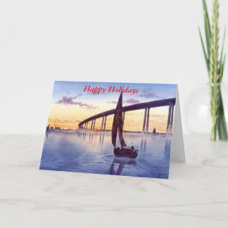 CARTES POUR FÊTES ANNUELLES PONT À SUNSET-T
