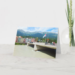Cartes Pour Fêtes Annuelles Pont au-dessus du River Inn