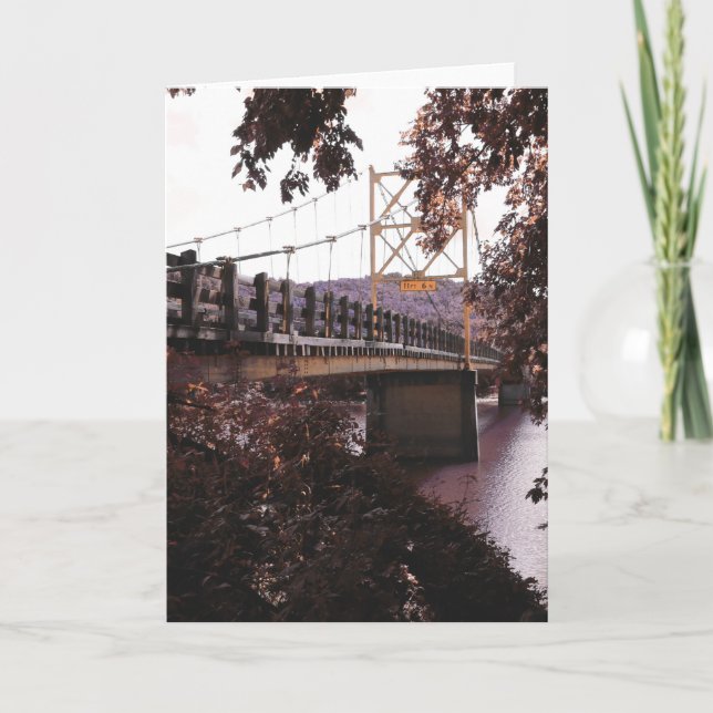 Cartes Pour Fêtes Annuelles pont de castor (Devant)