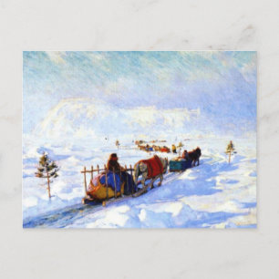Cartes Pour Fêtes Annuelles Pont des Glaces Québec, Clarence Gagnon