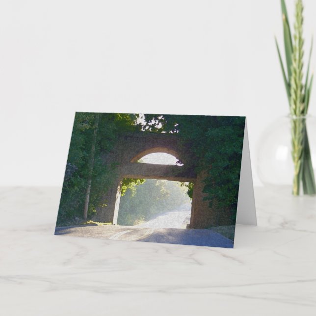 Cartes Pour Fêtes Annuelles Pont ensoleillé (Devant)