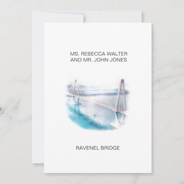 Cartes Pour Fêtes Annuelles Pont Ravenel - Charleston (Devant)