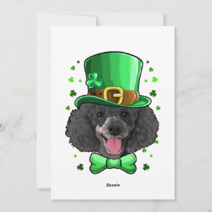 Cartes Pour Fêtes Annuelles Poodle Leprechaun Costume Jour de la Saint Patrick