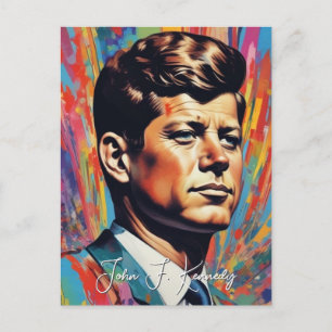 Cartes Pour Fêtes Annuelles Pop Art Jack JFK John F. Kennedy