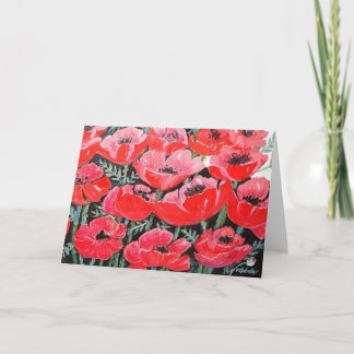 Cartes Pour Fêtes Annuelles Poppies