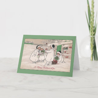 Cartes Pour Fêtes Annuelles Porcelets pour Noël