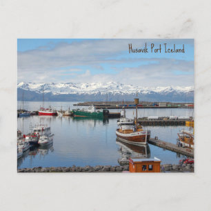 Cartes Pour Fêtes Annuelles Port Husavik Islande