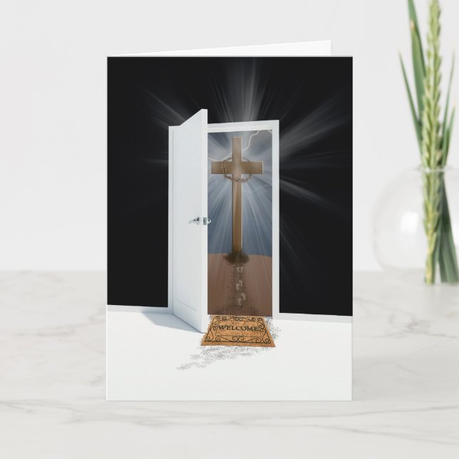 Cartes Pour Fêtes Annuelles Porte de Pâques (Devant)