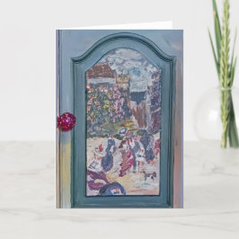 CARTES POUR FÊTES ANNUELLES PORTES D'ARMOIRE DE STYLE RÉNOIR FRANÇAIS