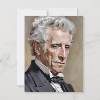 Cartes Pour Fêtes Annuelles Portrait D'Andrew Jackson