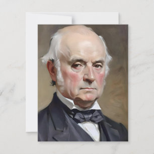 Cartes Pour Fêtes Annuelles Portrait De John Quincy Adams
