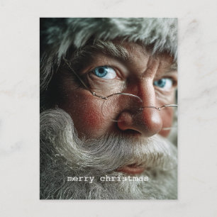 Cartes Pour Fêtes Annuelles Portrait de près du Père Noël