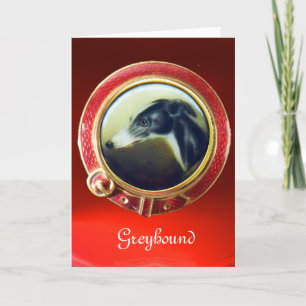 CARTES POUR FÊTES ANNUELLES PORTRAITS DE CHIENS VICTORIENS MINIATURE