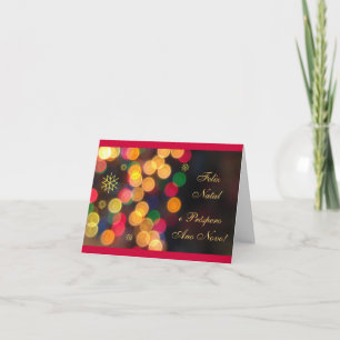 Cartes Pour Fêtes Annuelles Portugais : Noël natal/Joyeux de Feliz