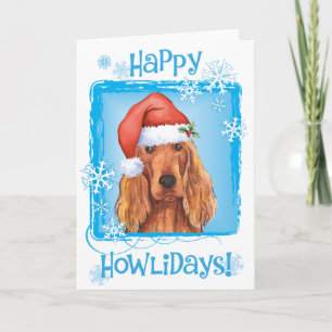 Cartes Pour Fêtes Annuelles Poseur irlandais heureux de Howlidays
