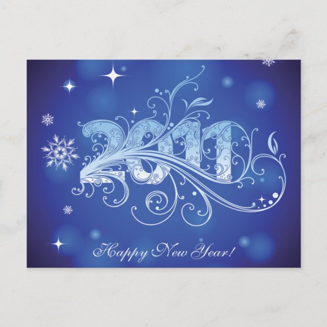 Cartes Pour Fêtes Annuelles Postcard de New Year 2011 (Devant)