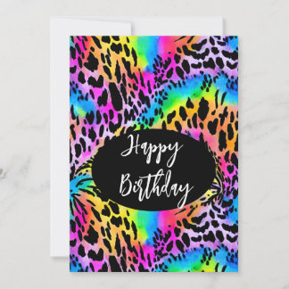 Cartes Pour Fêtes Annuelles Poster de animal coloré
