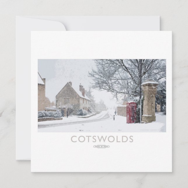 Cartes Pour Fêtes Annuelles Poster du Chemin de fer Cotswolds (Devant)
