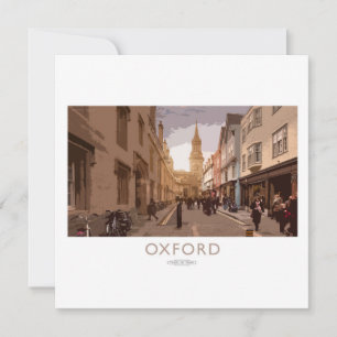 Cartes Pour Fêtes Annuelles Poster du chemin de fer d'Oxford