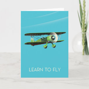 Cartes Pour Fêtes Annuelles Poster du plan vintage vers Lean To Fly
