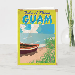 Cartes Pour Fêtes Annuelles Poster du Vintage voyage Guam
